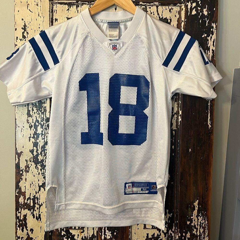 Peyton Manning Youth NFL Reebok Jersey. #18 size Medium 10-12 yrs